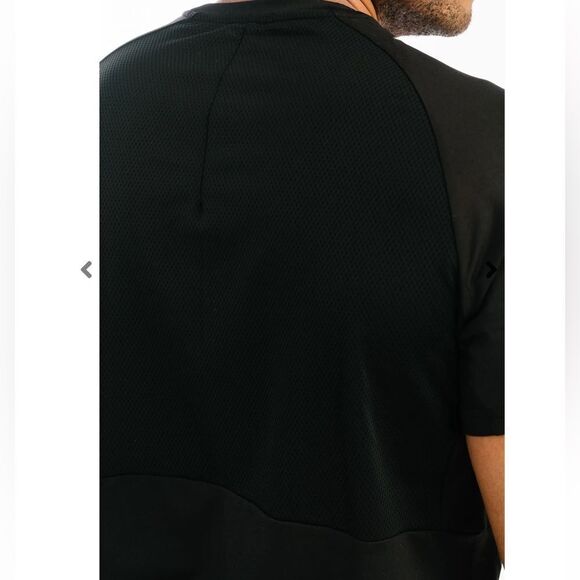 Zyia Active Men's Black Mesh Ventilation‎ T XXXL Wine Color Nwt - Picture 3 of 6